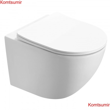 Унитаз подвесной Azario Trevi 495х360х390 безободковый, слив "ТОРНАДО", в комплекте с сидением микролифт, белый (AZ-0093UQ3) Унитаз подвесной Azario Trevi 495х360х390 безободковый, слив "ТОРНАДО", в комплекте с сидением микролифт, белый (AZ-0093UQ3)