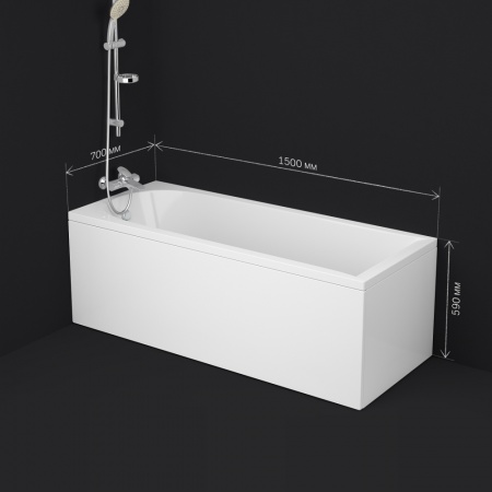 AM.PM W72A-150-070W-A2 Ванна акриловая spirit 150x70, без слива/перелива