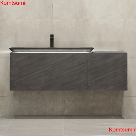 Тумба Incline 140 подвесная, бетон