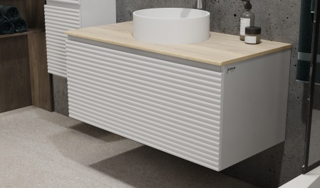 Тумба Cossety 100 подвесная Белый/Дуб Мавелла голд