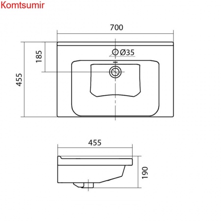 Раковина Santek Миранда 70