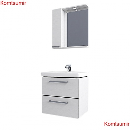 Зеркало-шкаф AQUATON РОНДА 55 с подсветкой, левый, дуб светлый (1A208602RSC2L) Зеркало-шкаф AQUATON РОНДА 55 с подсветкой, левый, дуб светлый (1A208602RSC2L)