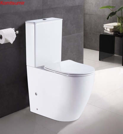 Унитаз напольный AZARIO MIRADA 655х385х920 в комплекте с бачком и сиденьем дюропласт микролифт (AZ-1289A)