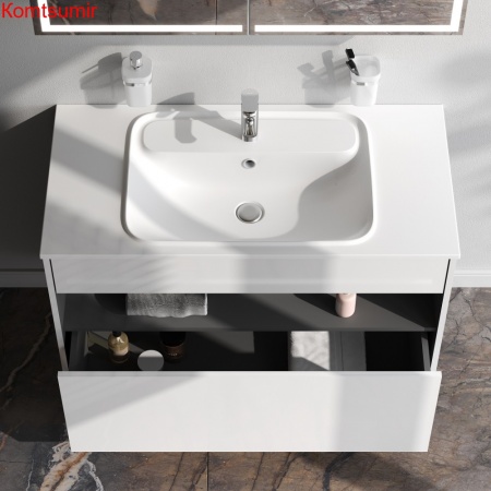 M8FFUX1001WG Func, База с нишей, 1 ящик (pull-out), 100 см, цвет белый глянец