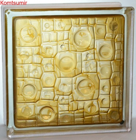 Стеклоблоки Vitrablok окрашенные внутри (Чехия)