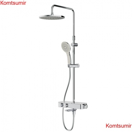 AM.PM F0750A500 Inspire V2.0, душевая система, набор: см-ль д/ванны/душа с термостатом, верхний душ d 250