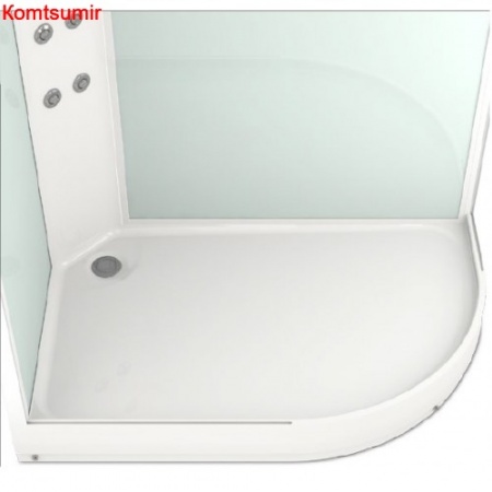 Душевая кабина Domani-Spa Delight 128 L/R чёрное стекло (120*80)