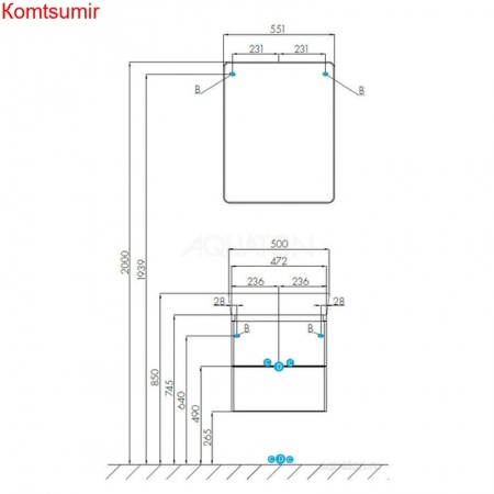 Зеркало-шкаф AQUATON СКАЙ 55 белый (1A238402SY010) Зеркало-шкаф AQUATON СКАЙ 55 белый (1A238402SY010)