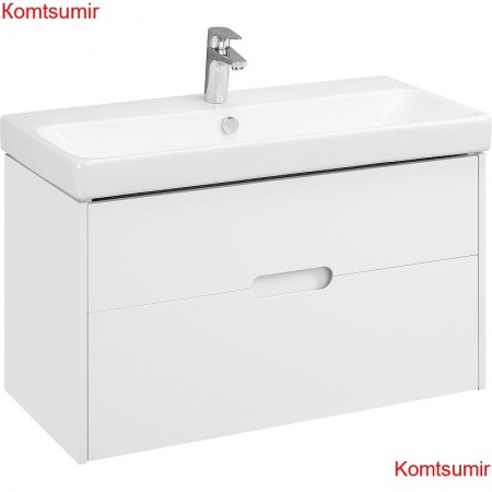 Тумба под раковину Aquaton Оливия 90 подвесная, цвет белый матовый (1A254401OL010)