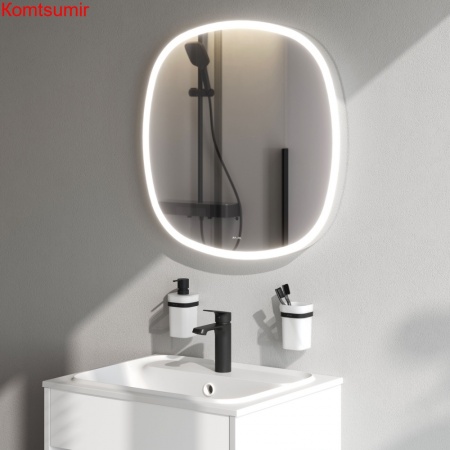 M8FMOX0651WGS Зеркало универсальное с контурной LED-подсветкой, ИК- сенсором, квадрат, 65 см