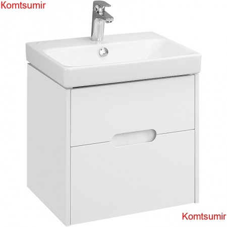 Тумба под раковину Aquaton Оливия 55 подвесная, цвет белый матовый (1A254201OL010)