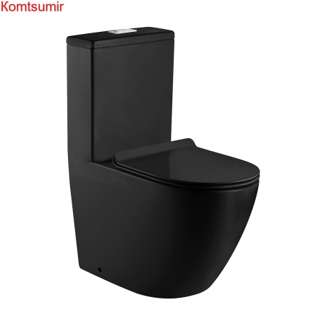 Унитаз-моноблок AZARIO MORANO 680x370х830 напольный безободковый в комплекте с сиденьем дюропласт микролифт, цвет черный матовый (AZ-1001MB) Унитаз-моноблок AZARIO MORANO 680x370х830 напольный безободковый в комплекте с сиденьем дюропласт микролифт, цвет черный матовый (AZ-1001MB)