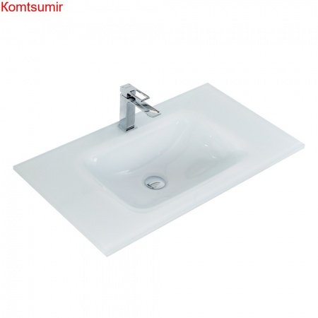 Стеклянная раковина BelBagno BB810/465-LV-VTR-BL