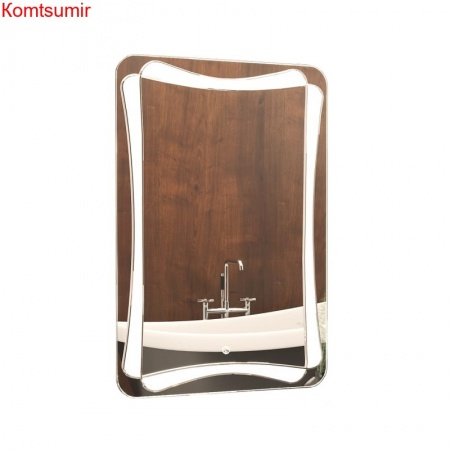 Зеркало AZARIO Agat 550*800, влагостойкое с подсветкой и гравировкой