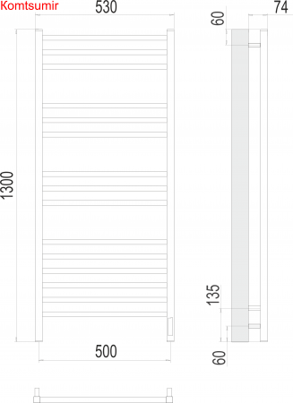 Ватикан П15 500х1300 электро (sensor quick touch) Полотенцесушитель TERMINUS крашеные Ватикан П15 500х1300 электро (sensor quick touch) Полотенцесушитель TERMINUS крашеные