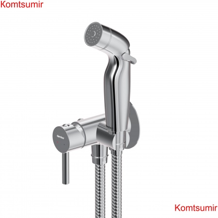 Damixa 211000000 Option, смеситель монтируемый в стену, с гиг.душем и крючком Damixa 211000000 Option, смеситель монтируемый в стену, с гиг.душем и крючком