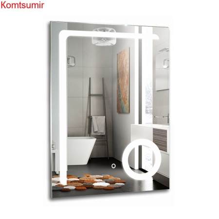 Зеркало AZARIO Клио 600*800, LED подсветка, сенсорный выключатель, увеличительное зеркало Зеркало AZARIO Клио 600*800, LED подсветка, сенсорный выключатель, увеличительное зеркало