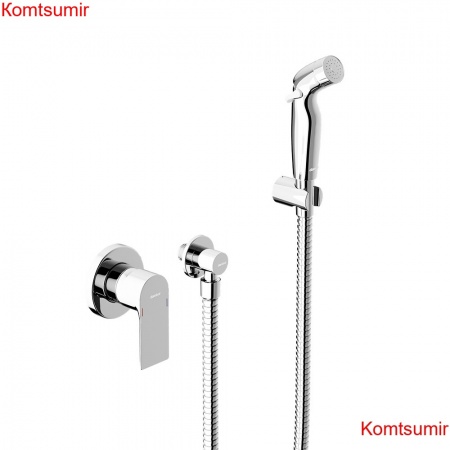 Damixa 477510000 Apollo Смеситель монтируемый в стену с гиг.душем, хром Damixa 477510000 Apollo Смеситель монтируемый в стену с гиг.душем, хром