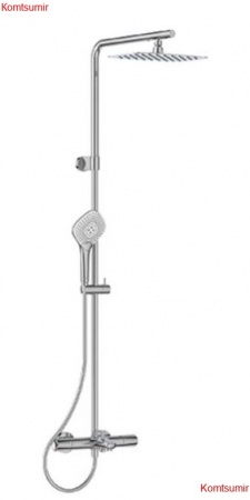 Душевая система Ideal Standard CERATHERM T100 телескопическая штанга,термостат, хром (A7591AA)