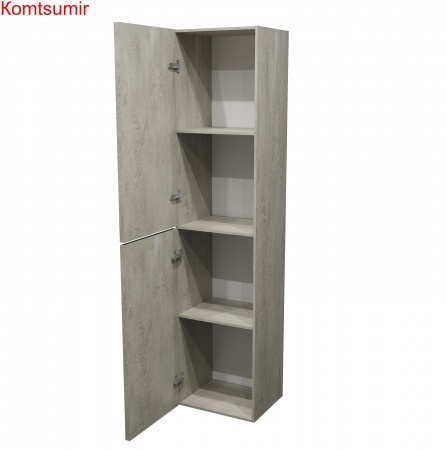 Пенал Djena Амелия 2 двери подвесной 35 левый Цемент Пенал Djena Амелия 2 двери подвесной 35 левый Цемент