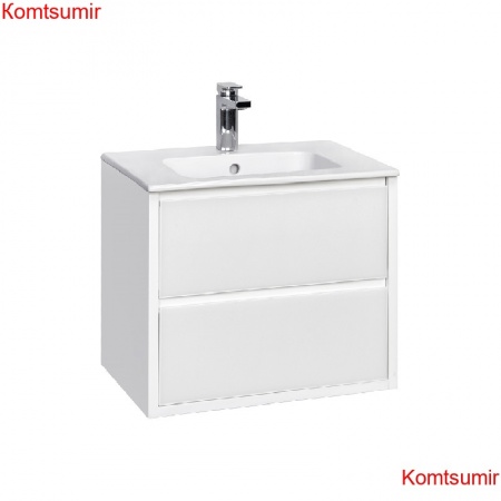 Тумба под раковину AQUATON Римини 60, подвесная, белая (1A226601RN010)