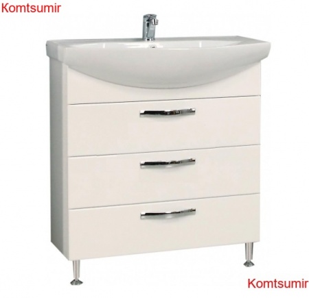 Тумба под раковину AQUATON Ария 80 Н белая (1A141301AA010)