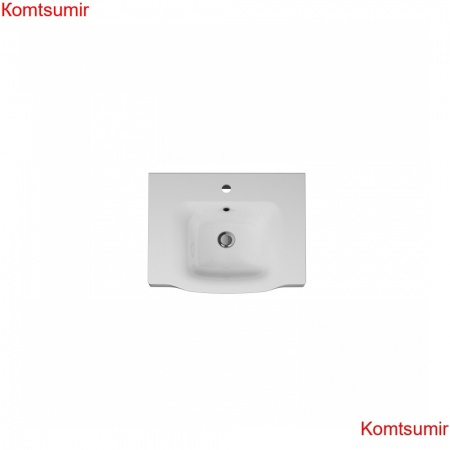 M80WCC0652WG Like, Раковина мебельная, керамическая, 65 см, встроенная, цвет: белый, глянец