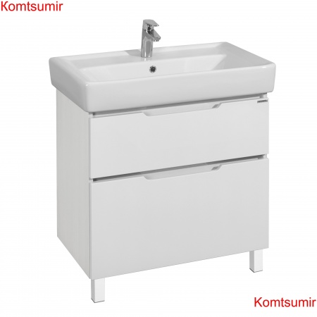 Тумба под раковину AQUATON Дакота 80 напольная, белая (1A202901DAAY0)