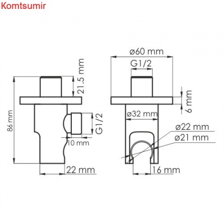 WasserKRAFT A112 Подключение шланга