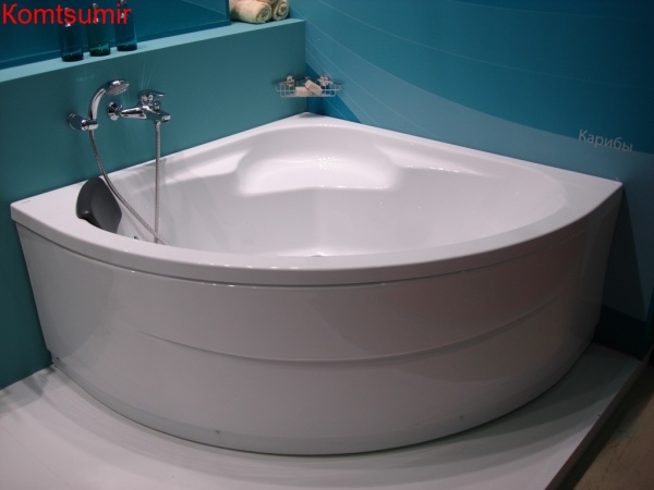 Ванна акриловая Santek КАРИБЫ симметричная 140х140 белая