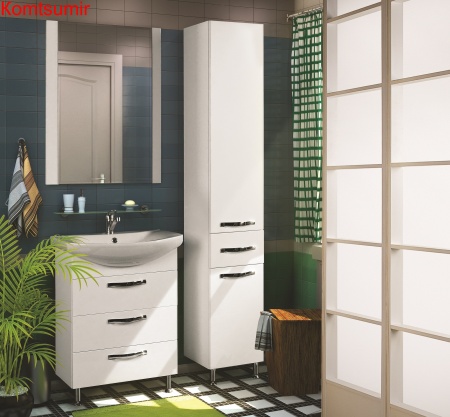 Тумба под раковину AQUATON Ария 65 Н белая (1A123401AA010)