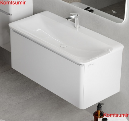 Тумба Welto 100 подвесная белая