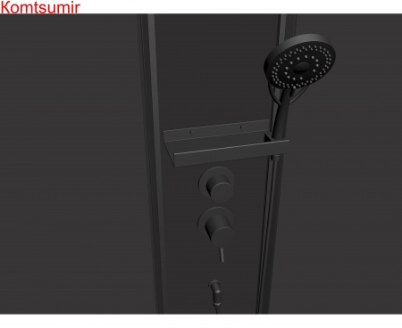 Timo Premium ILMA Black  902 R душевая кабина (120*80*222)