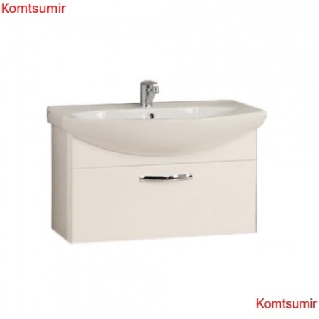 Тумба под раковину AQUATON Ария 80 подвесная, белая (1A141701AA010)