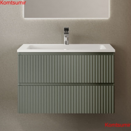 Тумба Coste 80 подвесная Зелёная