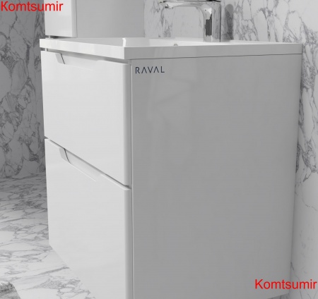 Тумба Wector 60 подвесная белая