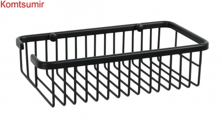 Полка прямоугольная одноэтажная Fixsen Hotel черная, FX-31050A