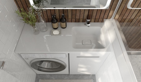 Тумба под стиральную машину Forte 110, напольная правая