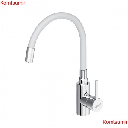 Dorff D3007633 Logic кухонный смеситель с гибким изливом, белый