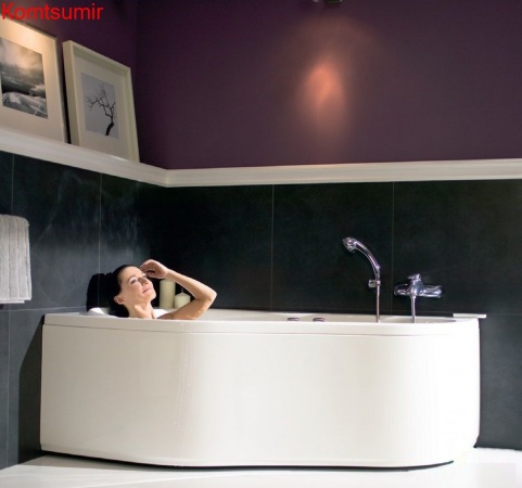 Ванна акриловая Santek Ибица асимметричная 160х100 левосторонняя белая Ванна акриловая Santek Ибица асимметричная 160х100 левосторонняя белая