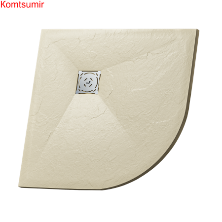 Душевой поддон полукруглый RGW ST/R-Be Бежевый 900x900