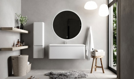 Тумба Welto 100 подвесная белая