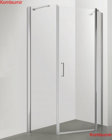 Душевое ограждение SANTREK AQUA Luna- PNT-900-C- Chrome 900*900*1850Стекло Прозр. 5мм, профиль Хром