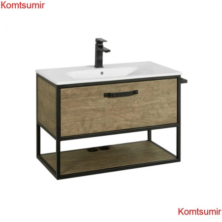 Тумба под раковину AQUATON Лофт Фабрик 80, дуб кантри (1A242401LTDY0)