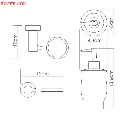 WasserKRAFT K-24299 Дозатор для жидкого мыла