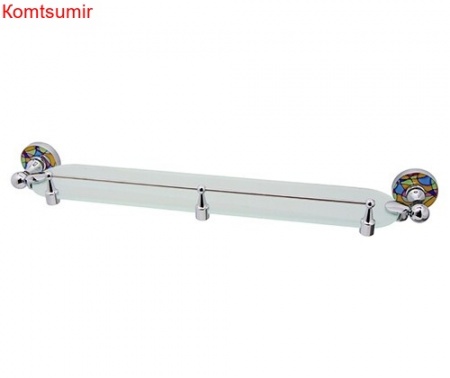 WasserKRAFT Diemel K-2244 Полка стеклянная с бортиком