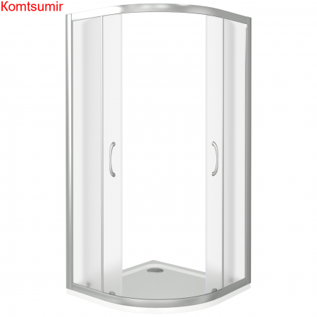 Душевой уголок поддон отдельно 90х90 угловой (четверть круга) Good Door Latte R-90-G-WE ЛА00016