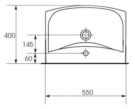 Раковина Cersanit Carina 55