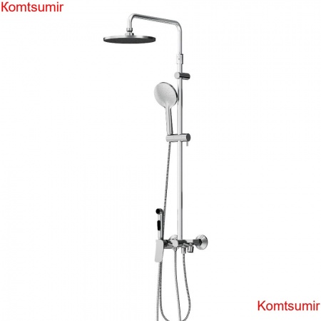 Damixa 977770000 Jupiter, ДС с ванно-душевым смесителем-полкой и гиг.душем, хром Damixa 977770000 Jupiter, ДС с ванно-душевым смесителем-полкой и гиг.душем, хром