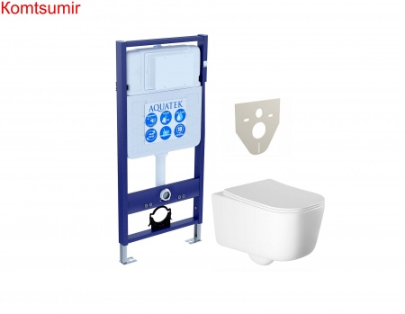 SET AQUATEK ЛУГАНО (рама AQUATEK Standard INS-0000012(без клавиши и крепежа)+унитаз ЛУГАНО AQ2002-00 с тонким сиденьем soft-close SET AQUATEK ЛУГАНО (рама AQUATEK Standard INS-0000012(без клавиши и крепежа)+унитаз ЛУГАНО AQ2002-00 с тонким сиденьем soft-close